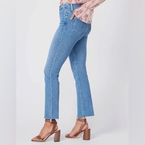 Paige Women’s Jeans Cindy in Music Distressed Raw Hem Size 26 Crop Stretch
